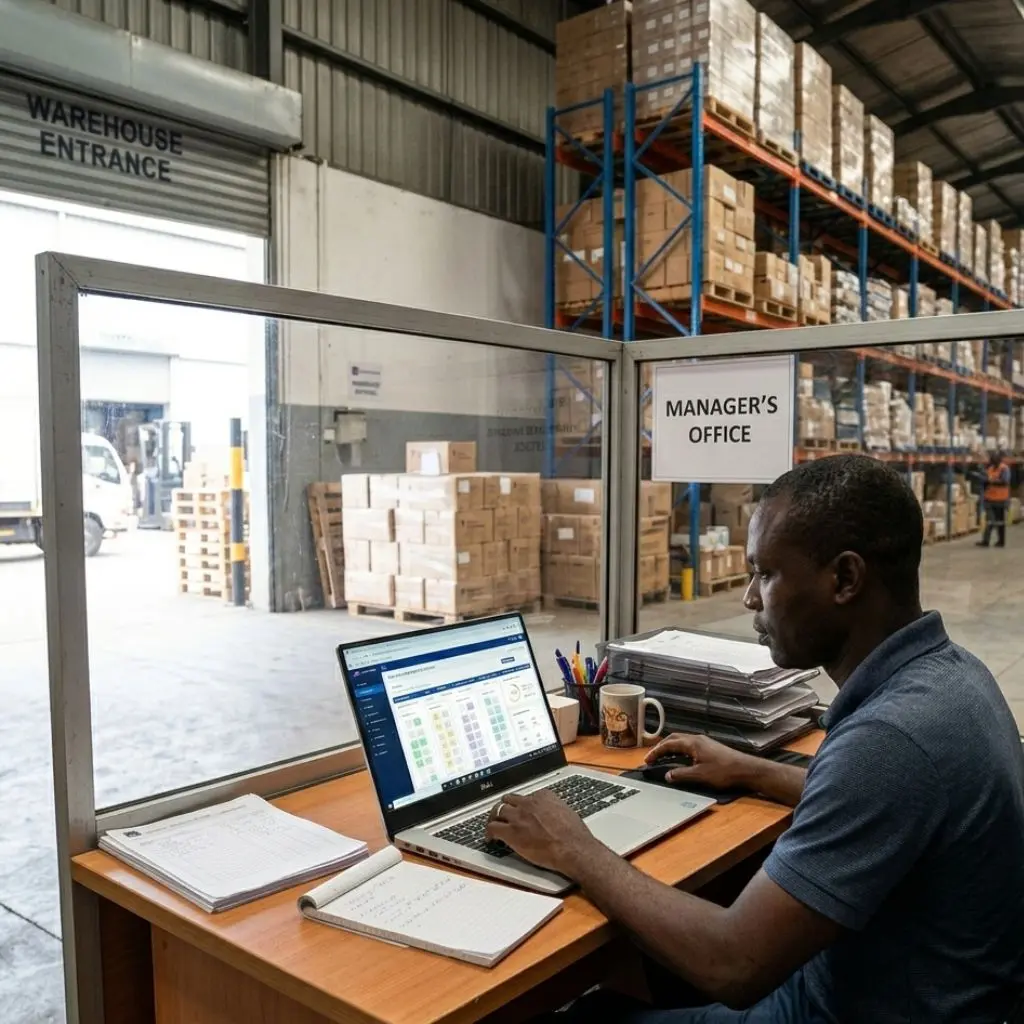Inventory Management Software Used To Keep Stock Management in a warehouse