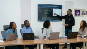 Fortran House Developers looking over the Software Maintenance of one of their clients