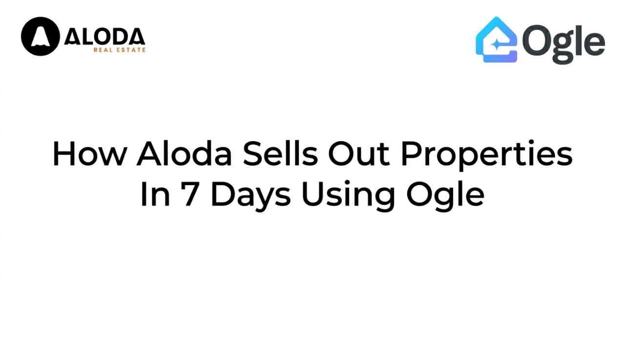 How Aloda Sells Out Properties In 7 Days Using Ogle real estate management software