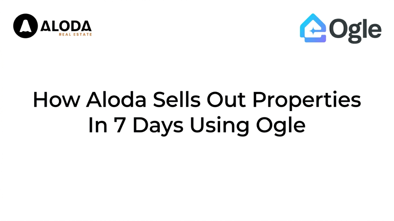 How Aloda Sells Out Properties In 7 Days Using Ogle real estate management software