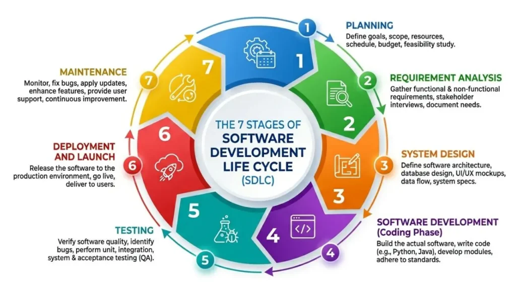 The 7 Stages Of Software Development Life Cycle - Fortran House