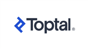 Toptal Software development agency logo on Fortran House